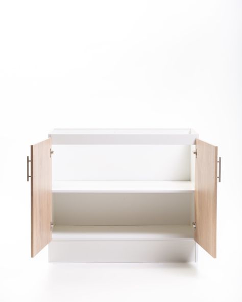 Base Cocina 2 Puertas 100 cm. Bco/Jerez-3