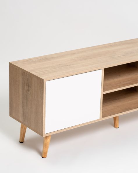 Rack TV 65 Pulgadas Kanso Jerez Blanco-2