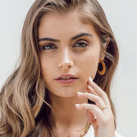 Argolla Satinada Mujer Enchape Oro 18kt Psk Joyas Genova 2cm-1