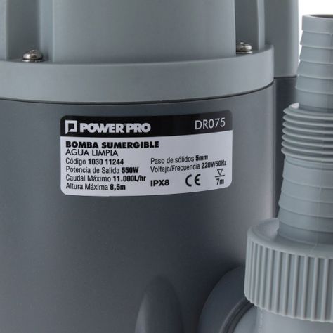 Bomba Sumergible 0,75HP Agua Limpia-1