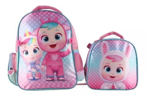 Set Satin Mochila Con Lonchera Cry Babies Cb78310 -0