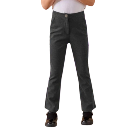 Pantalón Escolar Elasticado Gris - Tallas 4 a 10-0