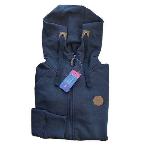 Polerón Escolar Con Gorro Niña Azul -1
