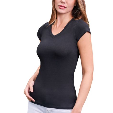 Polera Escote V Mujer 8571-1