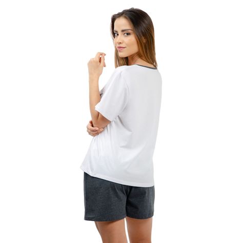 Pijama Mujer Estampado Gato 8671-2