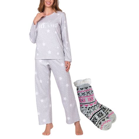 Pack Pijama Mujer 8676 + Calcetín Sherpa A294-0