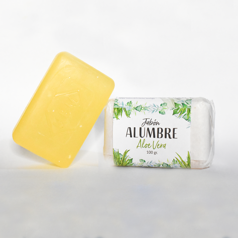 Jabón Alumbre con extracto de  Aloe-1