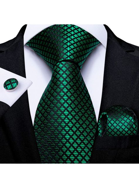 Set Corbata + Paño + Collera formal hombre. Modelo Reptile-1