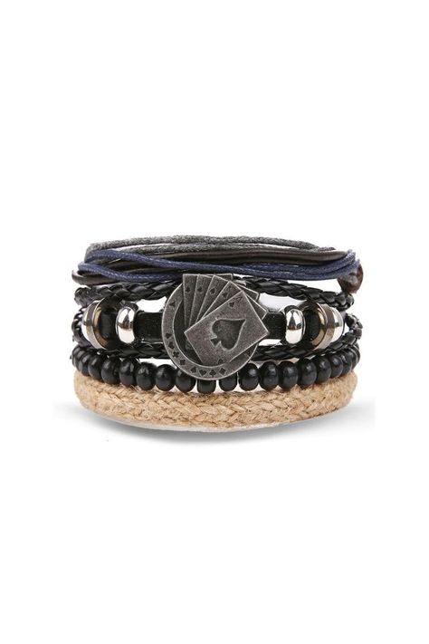 Pulsera Cuero Unisex. Modelo Poker Royal-0