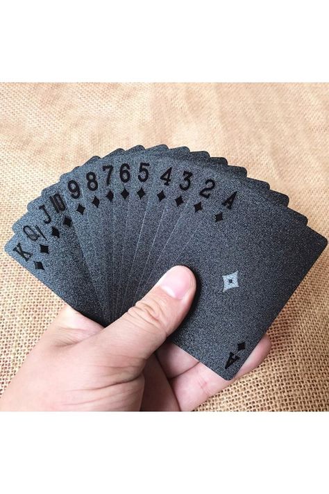 Juego de Naipes Negro brillante. Baraja Inglesa. Poker Grafito-4