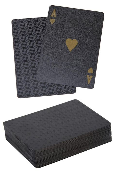 Juego de Naipes Negro. Baraja Inglesa. Poker Black-1