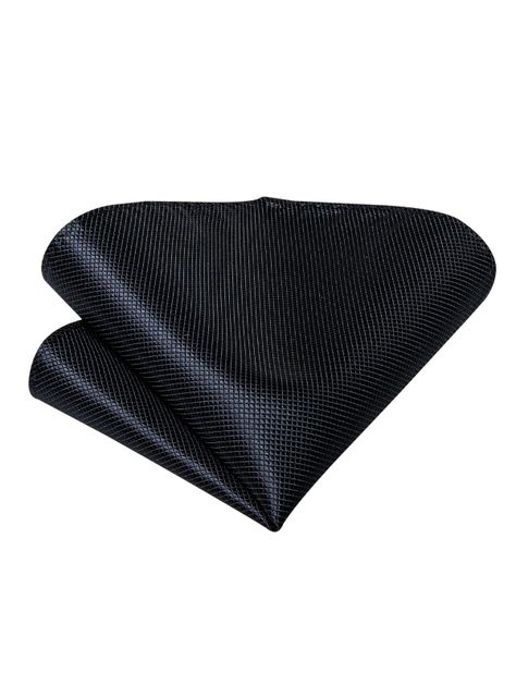 Set Corbata + Paño + Collera formal hombre. Modelo Negro Classic-3