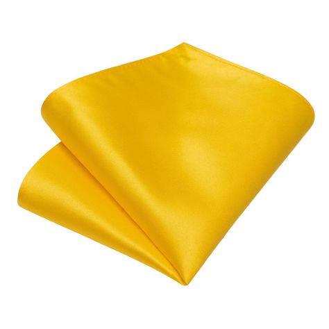 Corbata Amarilla Hombre Seda + Paño + Colleras. Modelo Amarillo Italiano-2