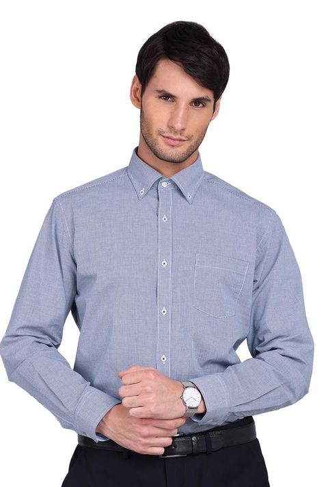 Camisa Formal Hombre Cuello con Botones y Bolsillo Tailored Fit ARROW-0