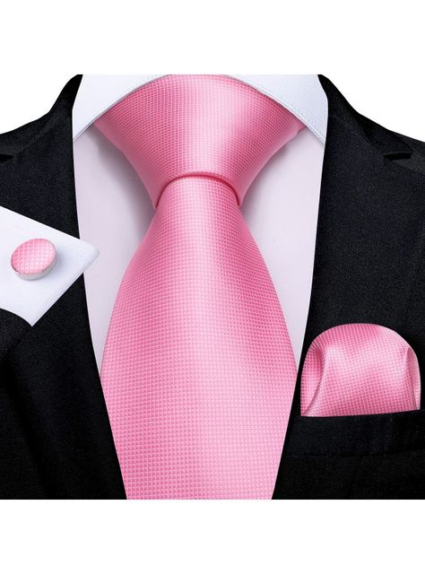 Set Corbata + Paño + Collera formal hombre. Modelo Rosa Classic-1