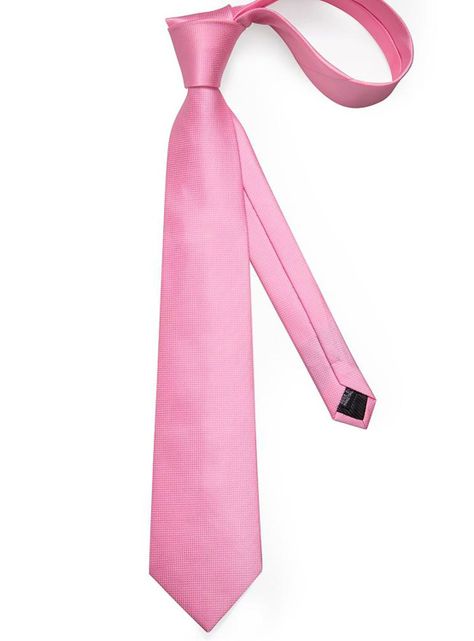 Set Corbata + Paño + Collera formal hombre. Modelo Rosa Classic-5