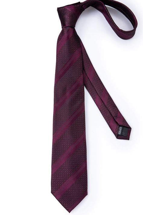 Set Corbata + Paño + Collera formal hombre. Modelo Uva Negra-5