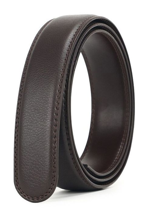 Cinturon ejecutivo automatico cuero café hombre. Jaguar Dorado-3