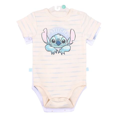 Body X2 Unisex  Stitch Body Manga Corta 6 - 9 Meses-0