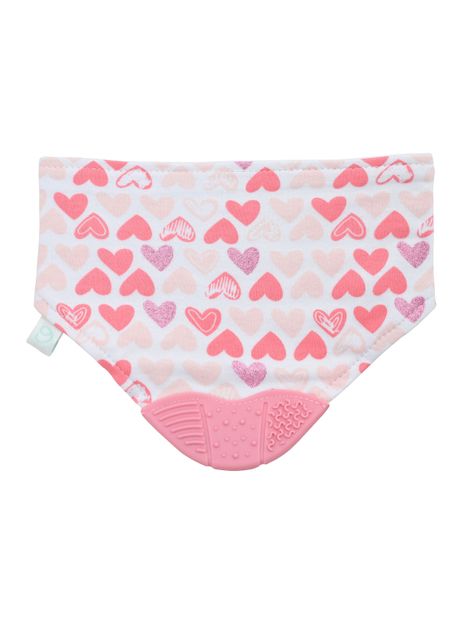 Babero Bandana Rosado Con Mordedor-1