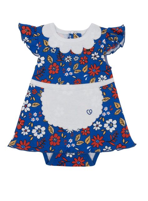 Body Huasa China Flores Fiestas Patrias Niña 18-24M-0