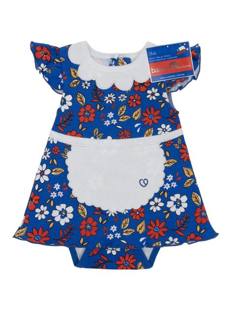 Body Huasa China Flores Fiestas Patrias Niña 18-24M-1