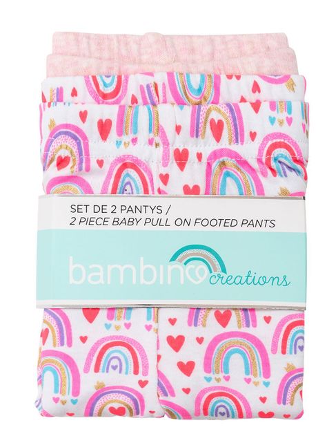 Set 2 Piezas Pantys Bambino Creations Arcoiris Rosado-1