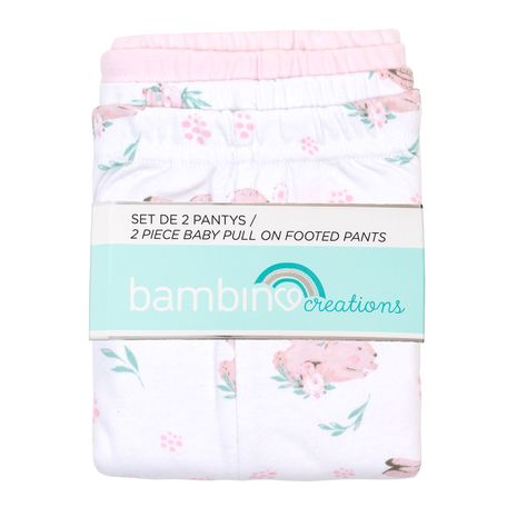 Set 2 Piezas Pantys Bambino Creations Conejo Blanco-1