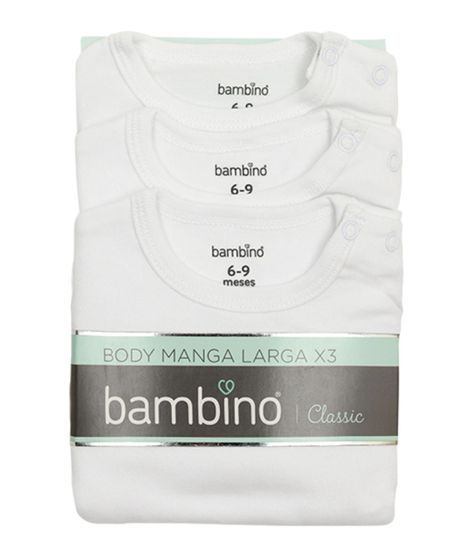 3 Pack Body Blanco Unisex-1