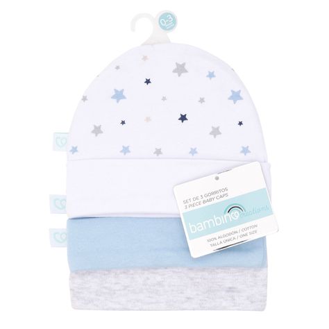 Set 3 Gorritos Bambino Celeste Estrellas Niño-0