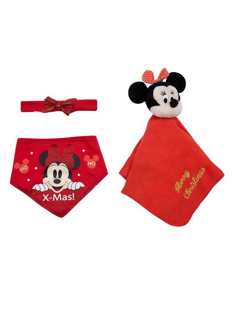 Set 4 Piezas Navidad Blanco Minnie Niña 18-24 Meses-1