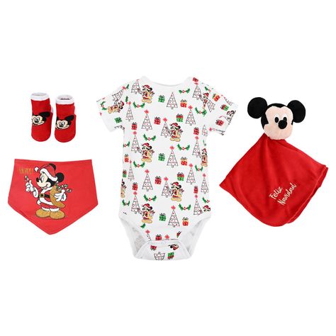 Set 4 Piezas Navidad Mickey Dulces Niño-1