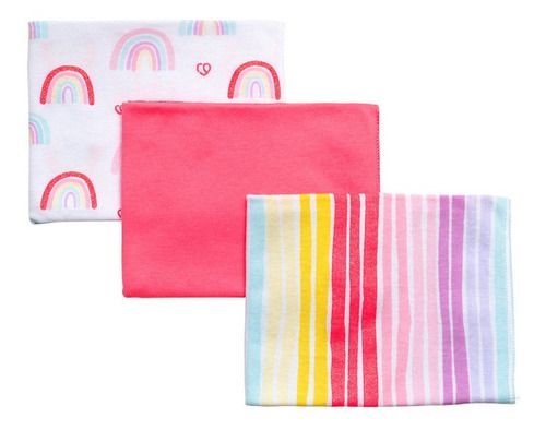 Set 3 Piezas Tutitos Suavecitos Bambino  Arcoiris Fucsia-0
