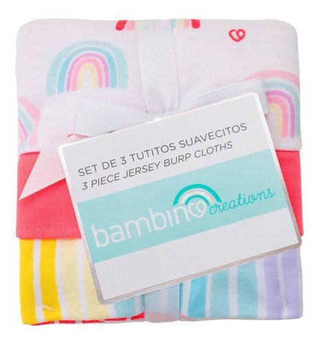 Set 3 Piezas Tutitos Suavecitos Bambino  Arcoiris Fucsia-1