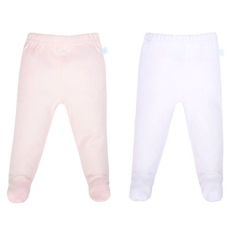 Set 2 Pantys Blanco Flores Niña 0-3 Meses-1