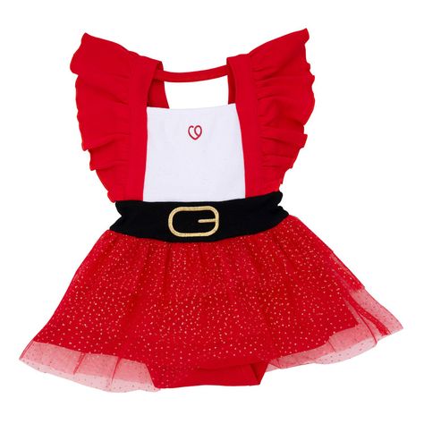 Body Navidad Rojo Vuelos Niña 18 - 24 Meses-1