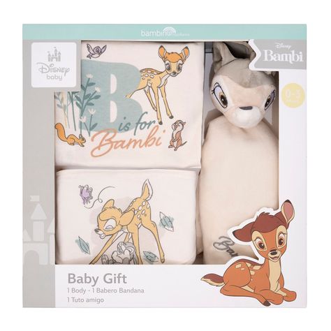 Set 3 Piezas Baby Gift Beige Bambi Unisex 3 - 6 Meses-0