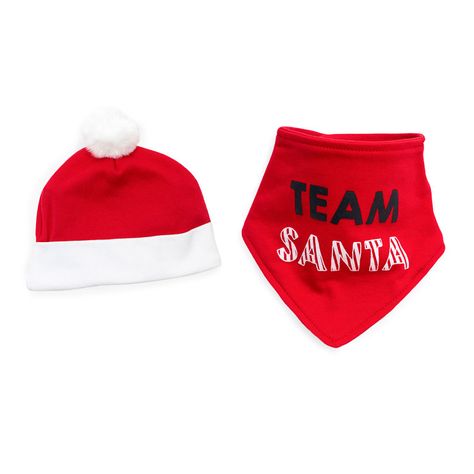 Set 2 Piezas Gorrito + Bandana Navidad Team Santa-0