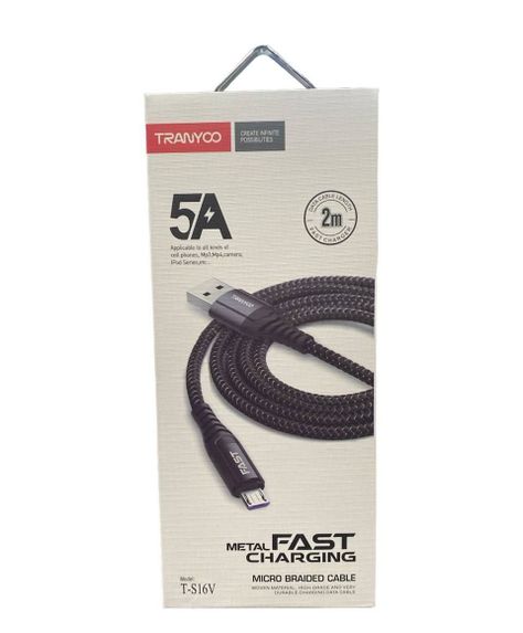 CABLE MICRO USB 5A, 2 METROS-0