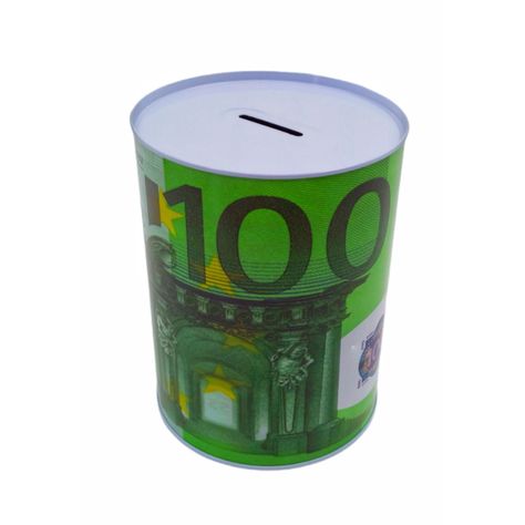 Alcancía metálica euro ahorro 16X12cm 104420-0