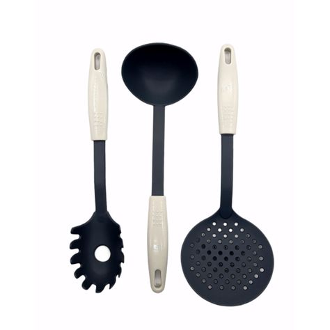 Utensilios cocina cucharon plastico set 3 piezas-0