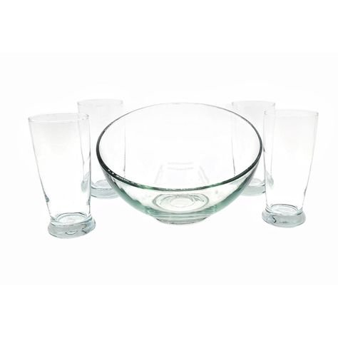 Vasos y bowl set 5 piezas vidrio cocktail-1