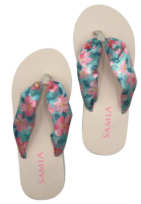 Sandalias mujer estampado flores-0