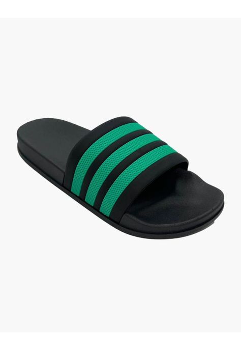 Sandalias mujer goma verde-0