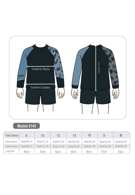 Polera niño protección UV gris-2
