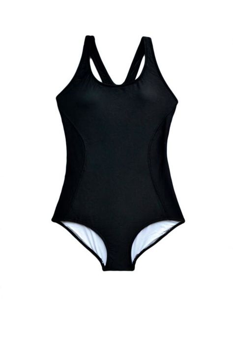 Traje de Baño Clasico Para Natacion Negro-2
