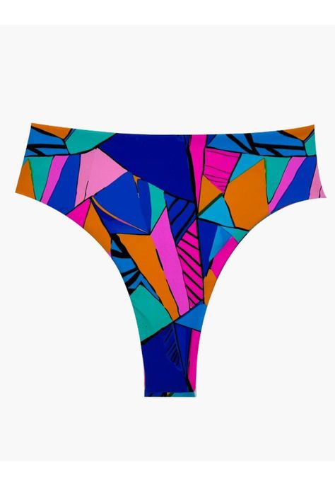 Bikini pin up tanga estampado azul-0