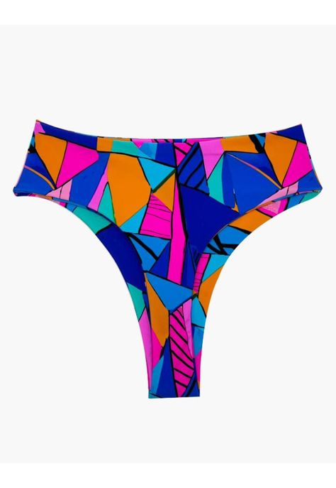 Bikini pin up tanga estampado azul-1
