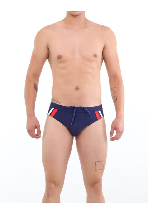 Zunga azul marino para hombres-1