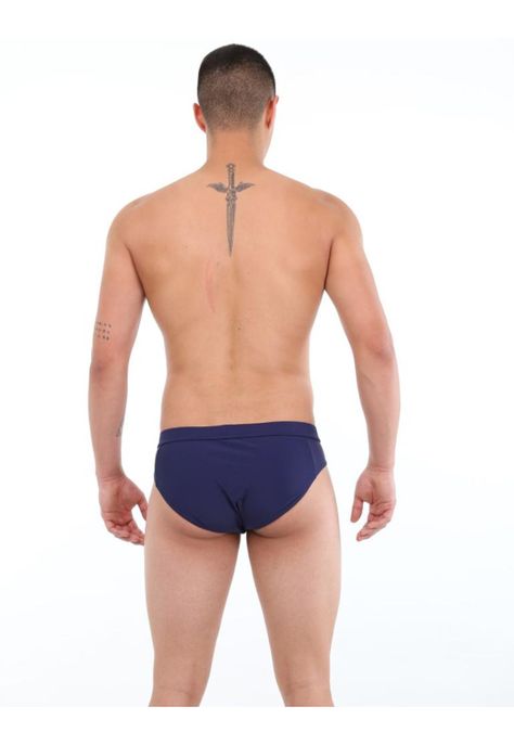 Zunga azul marino para hombres-2